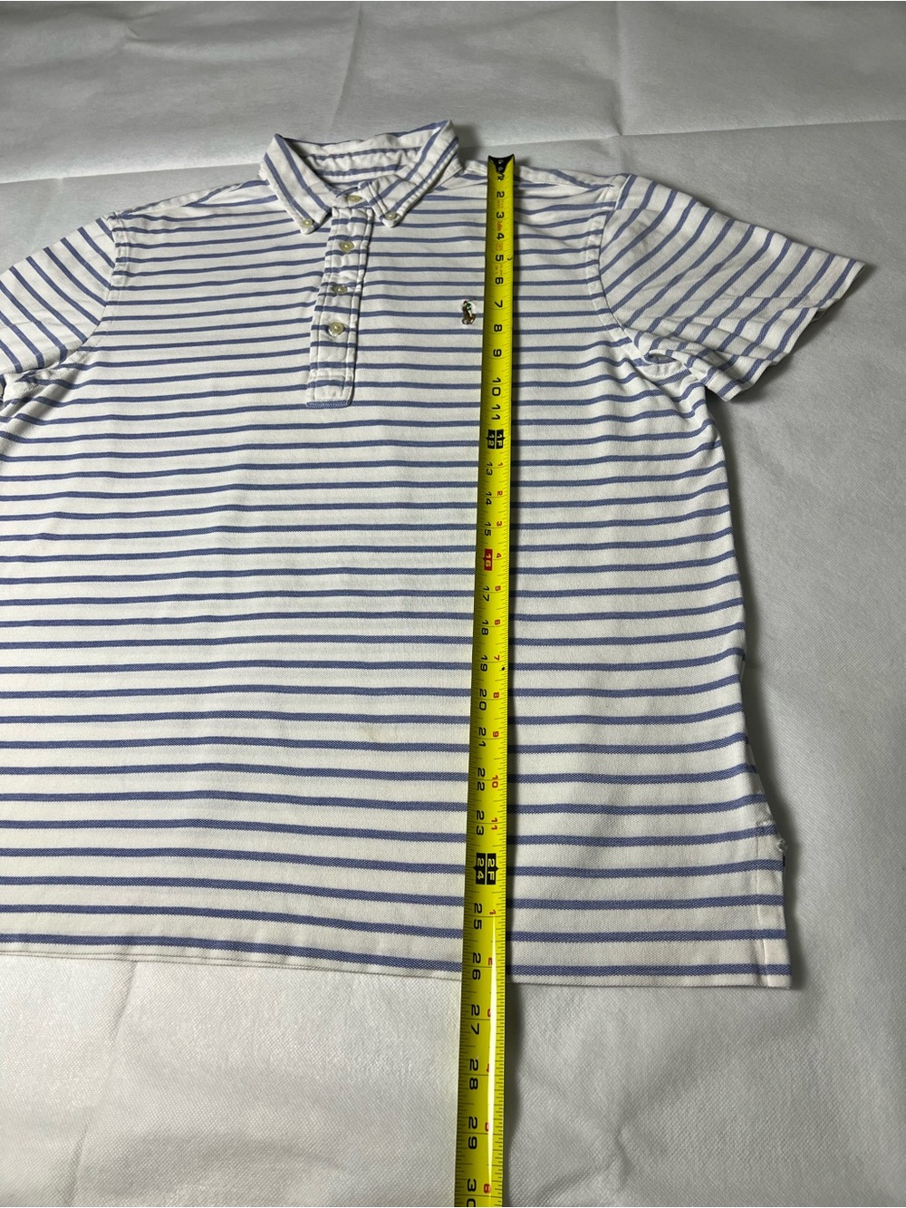 Ralph Lauren blue and white striped polo shirt - Picture 4 of 11